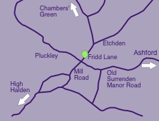 Map to Comber Models in London Lane, London