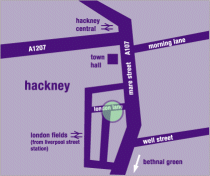 Map to Comber Models in London Lane, London